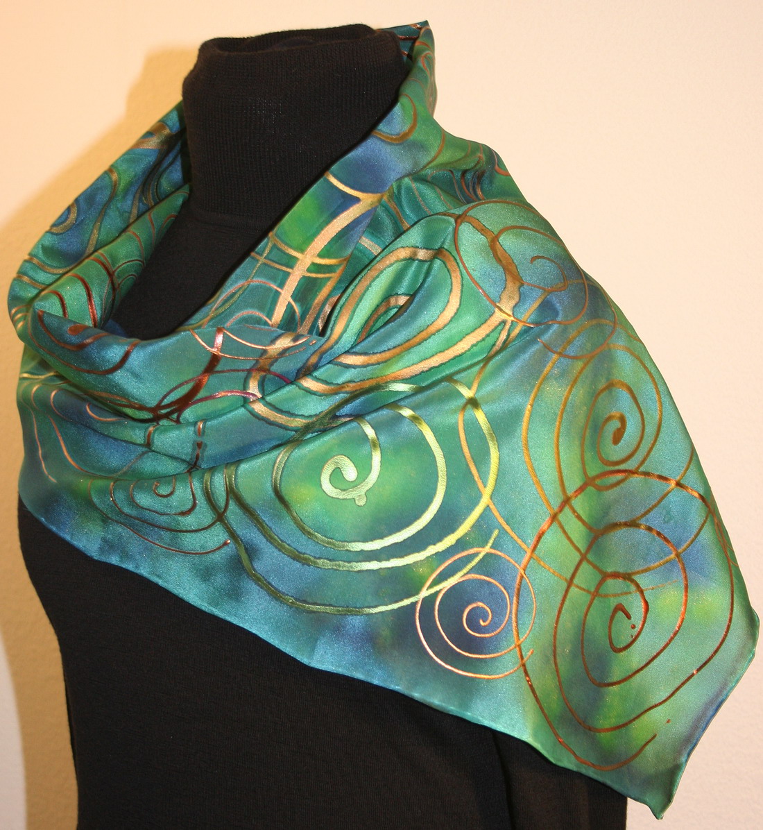 hand painted scarves