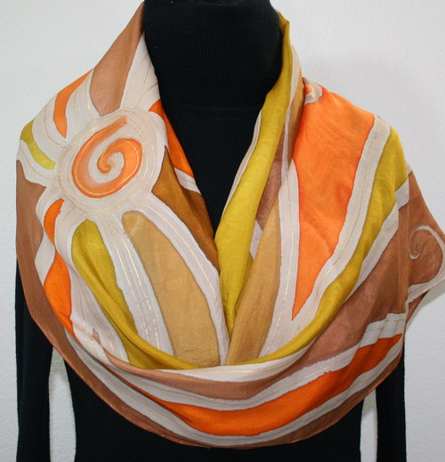 Featured silk scarves and accessories - Hand Painted Silk Scarf ...