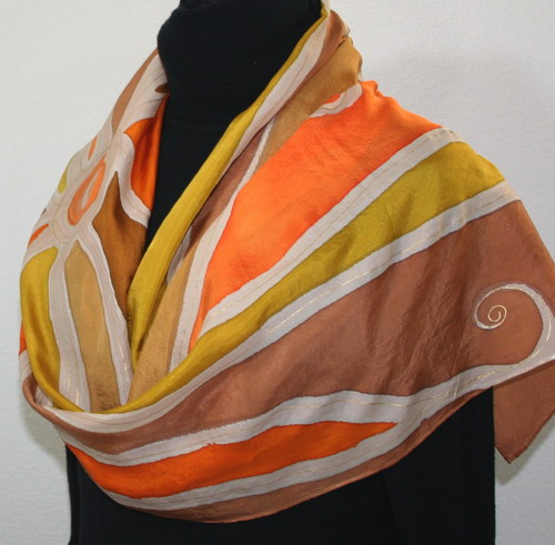 Featured silk scarves and accessories - Hand Painted Silk Scarf ...