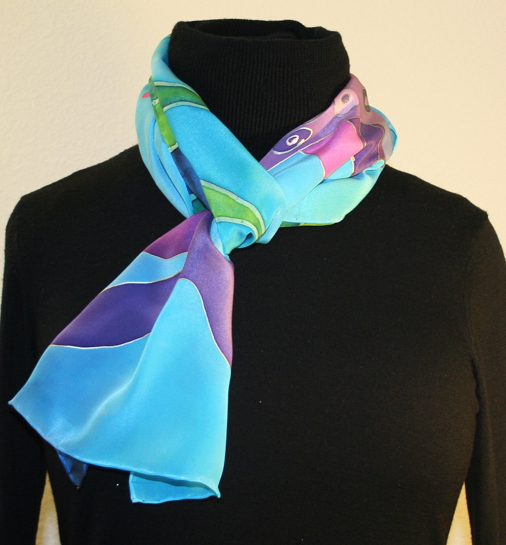 Buy Hand Painted Silk Scarves