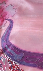 Fairy Tale Hand Painted Silk Scarf - photo 6