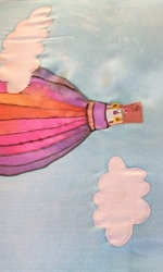 Silk Scarf with Hot Air Balloons - photo 1