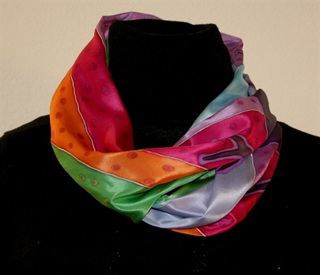 Featured Silk Scarves And Accessories - Silk Scarf With Abstract 